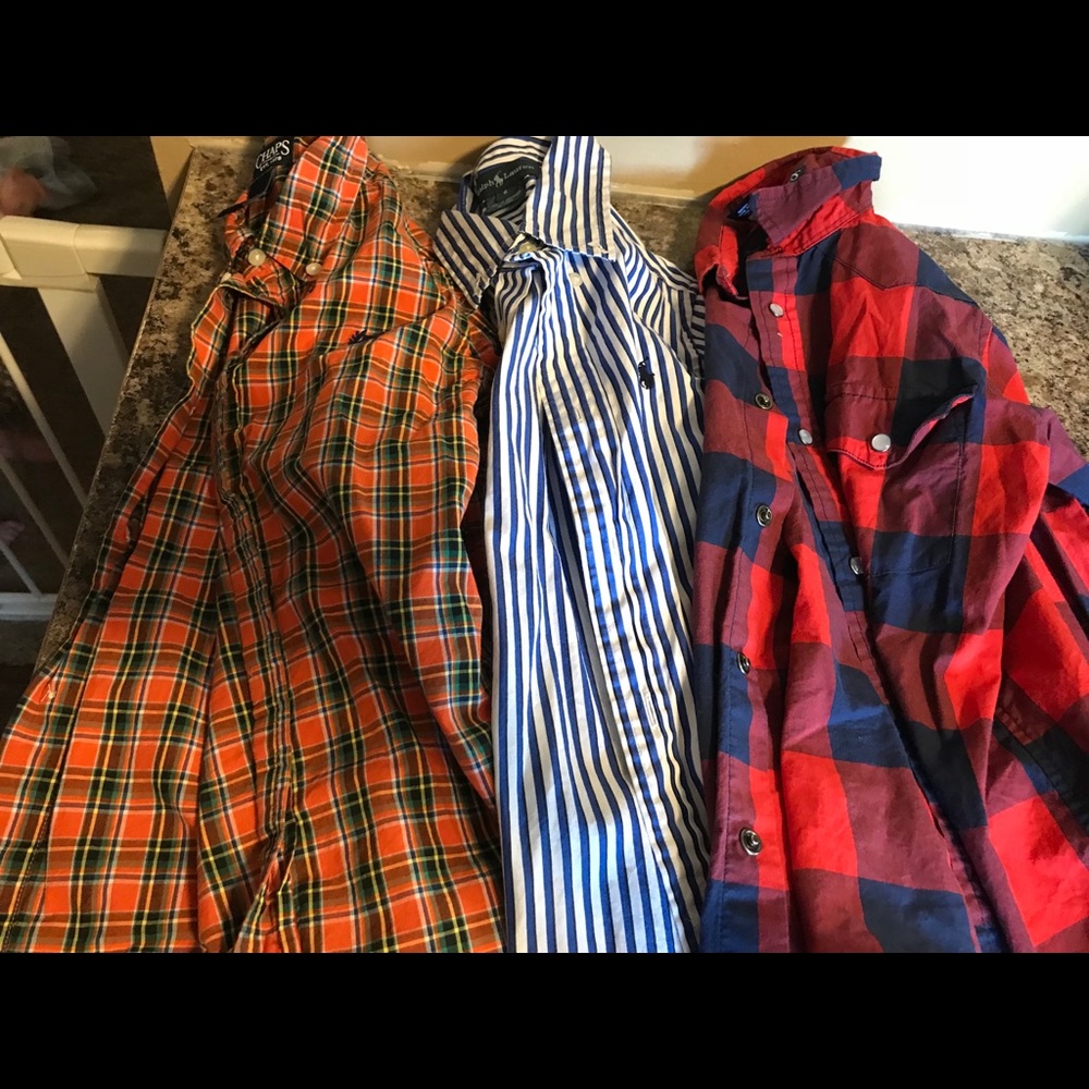 Set of 3 Boys button down shirts
